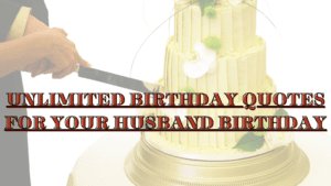 Unlimited Quotes For Your Husband Birthday